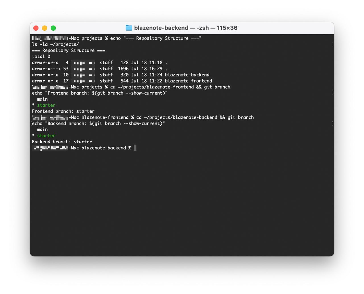 repository structure validation